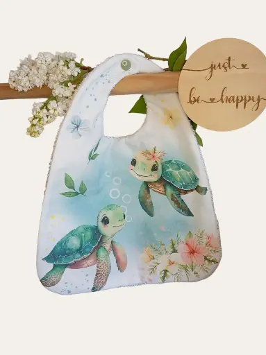 Bavoir tortues