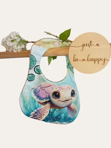 Bavoir tortue