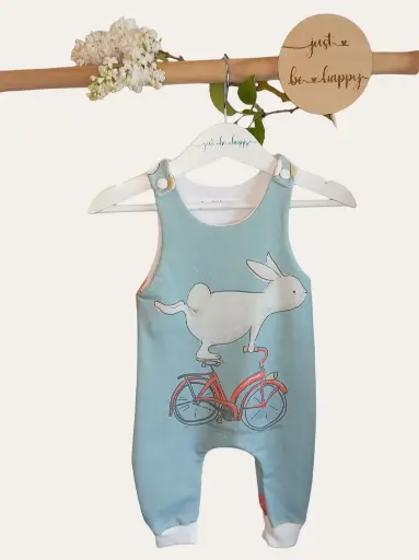 Grenouillère lapin vélo